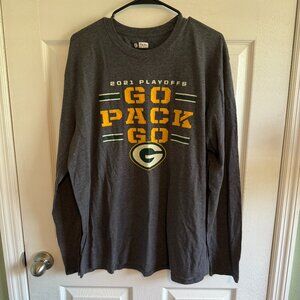 NFL Team Apparel Green Bay Packers Football Long Sleeve Shirt Size XL Fall
